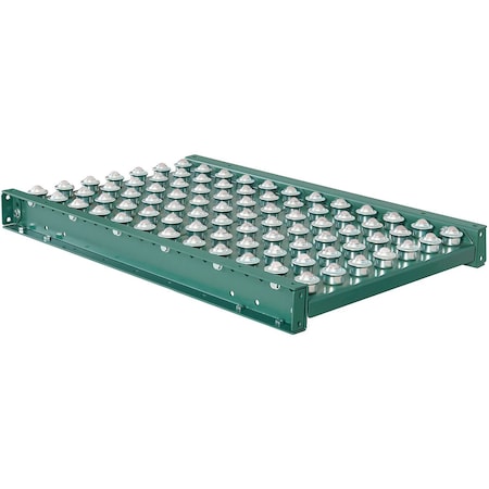 Global Industrial 36inL Ball Transfer Table, 21inW Between Frame, 3in Ball Center 293271